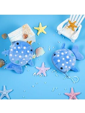 Whale Shark Change Purse - Light Blue
